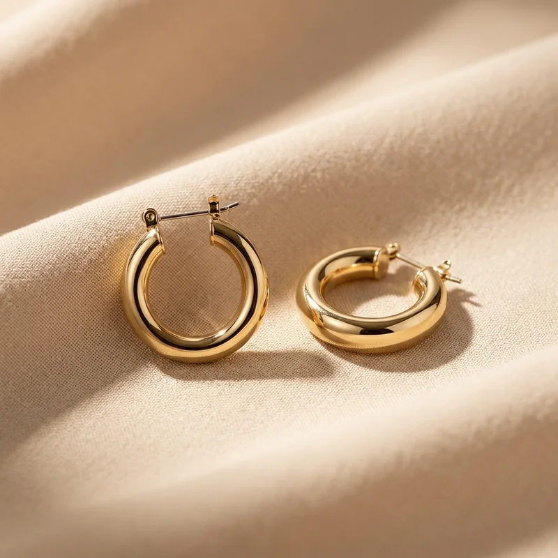 Elegant Gold Hoop Earrings
