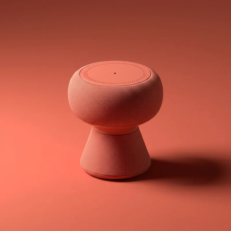 Modern Red Tech Speaker