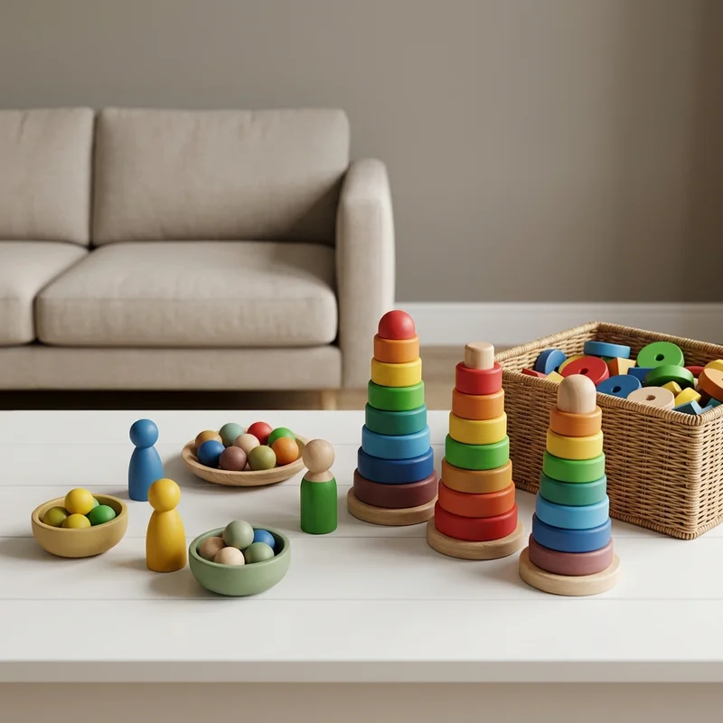 Colorful Wooden Stacking Toy