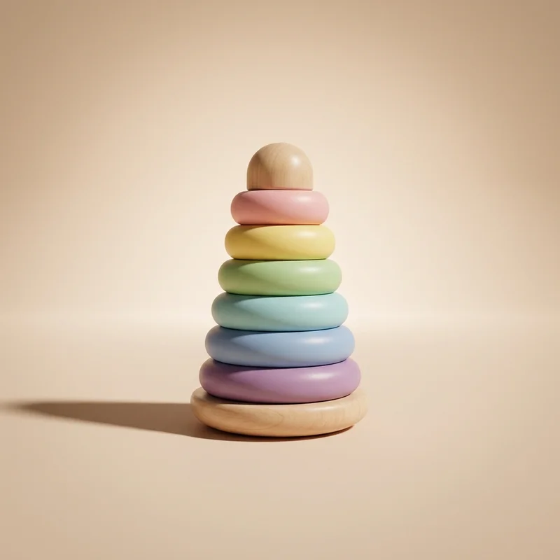 Pastel Stacking Baby Toy