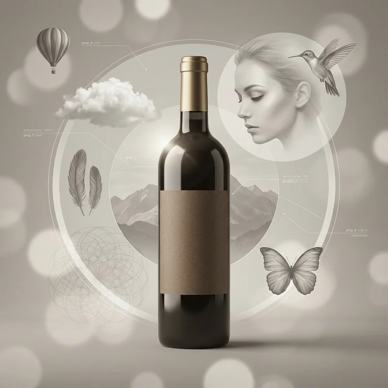 Elegant Monogrammed Bottle