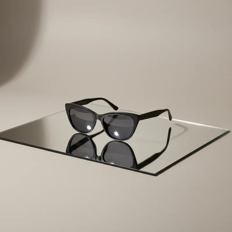 Modern black sunglasses