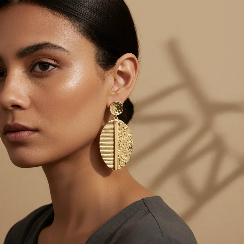 Golden Statement Earrings