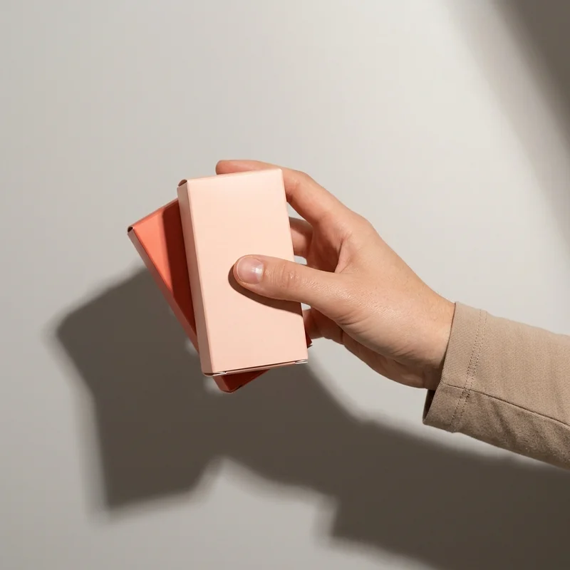 Hand holding wellness sachets
