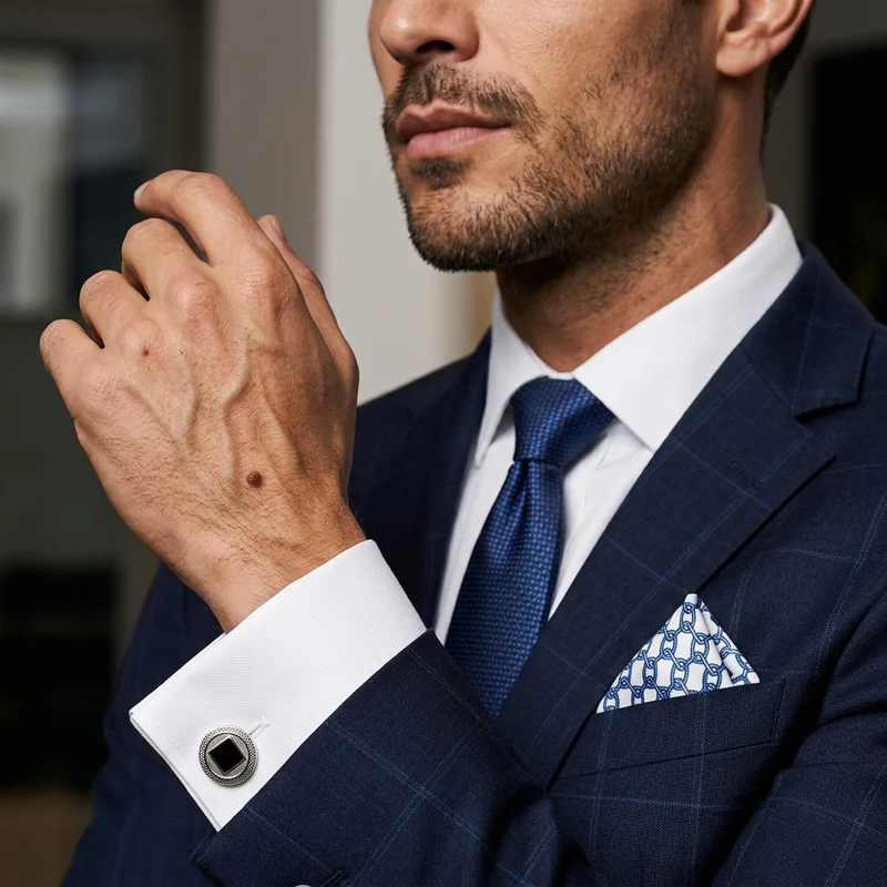 Sophisticated cufflink detail