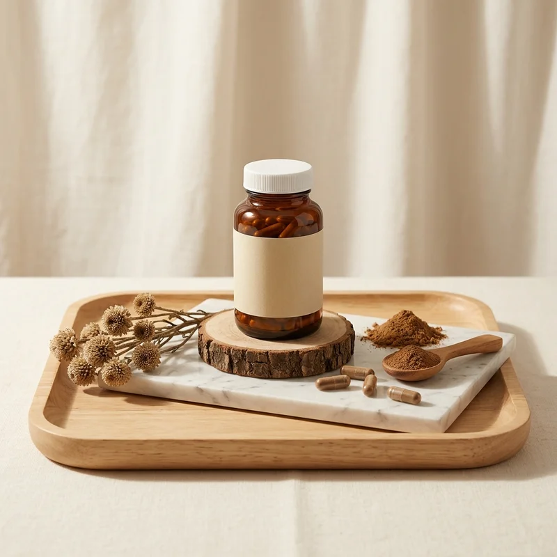 Organic wellness product scene