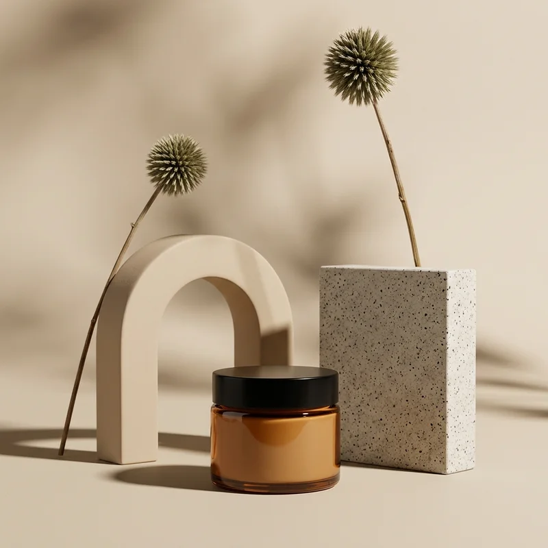 Earthy Skincare Display