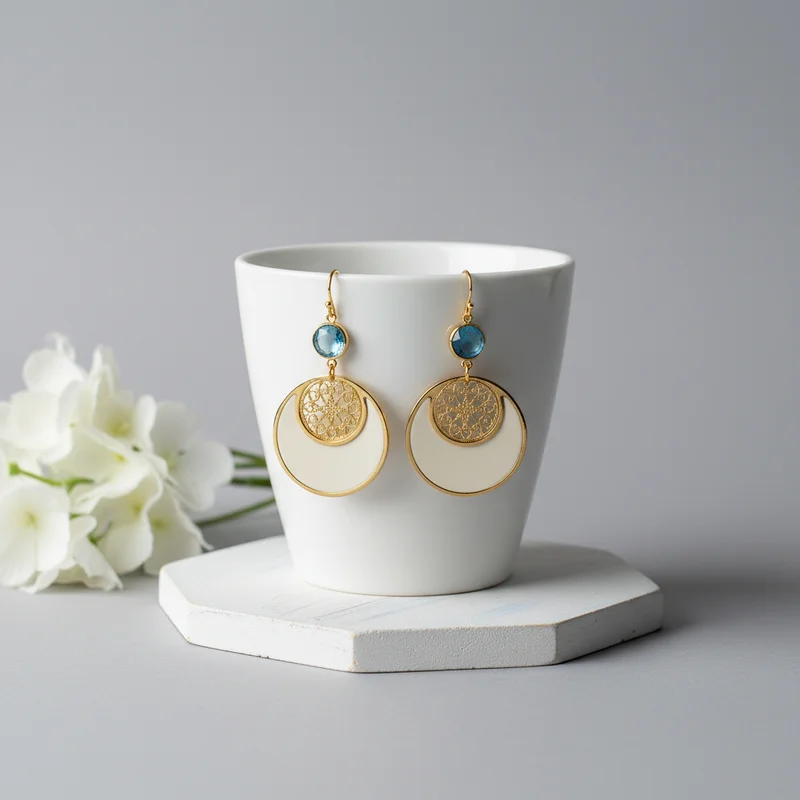 Serene gemstone earrings