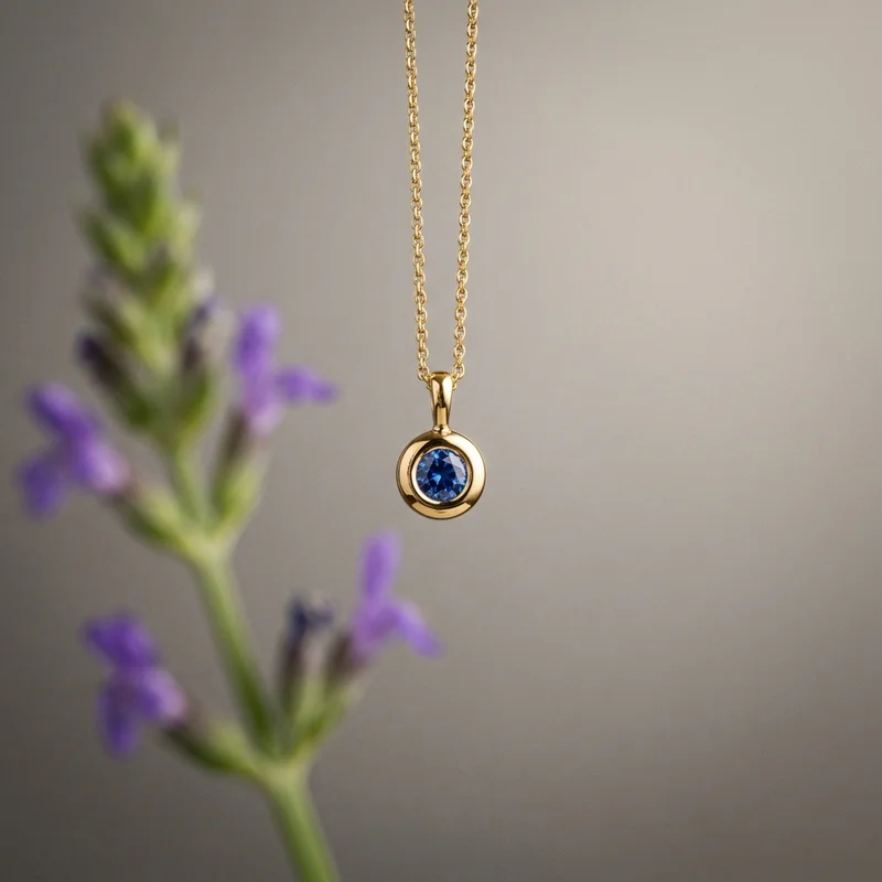 Elegant sapphire necklace template