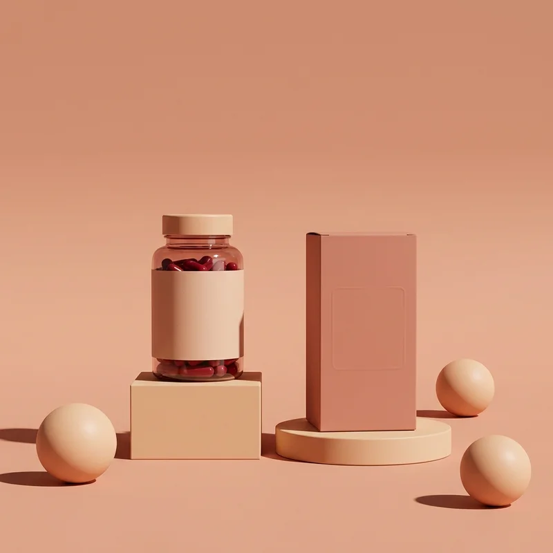 Vibrant wellness product display