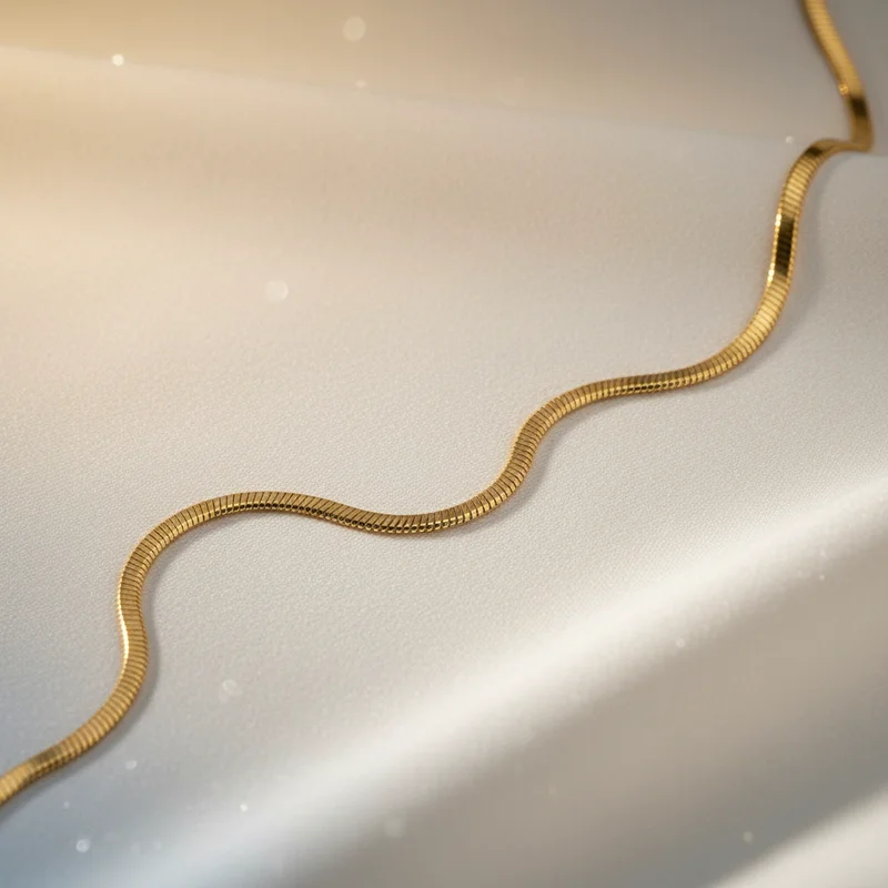 Elegant gold snake chain