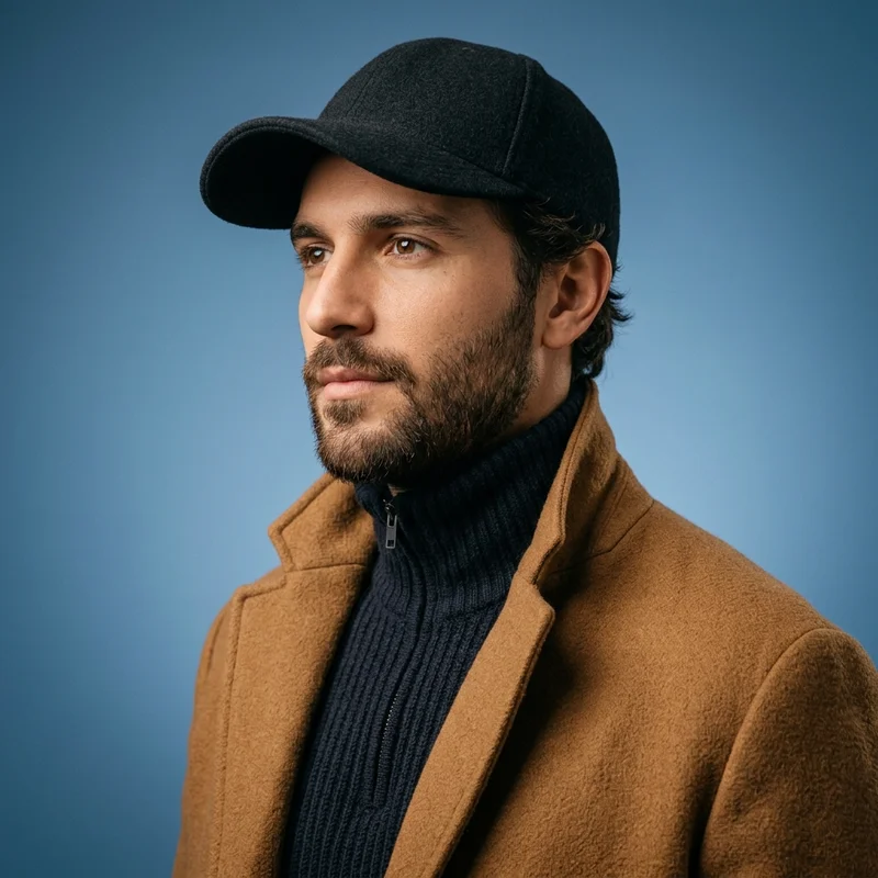 Stylish men's outerwear & cap