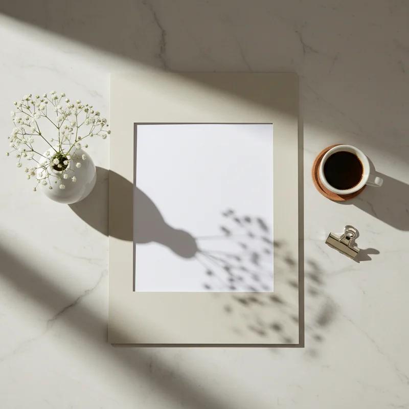 Minimalist Workspace Flat Lay