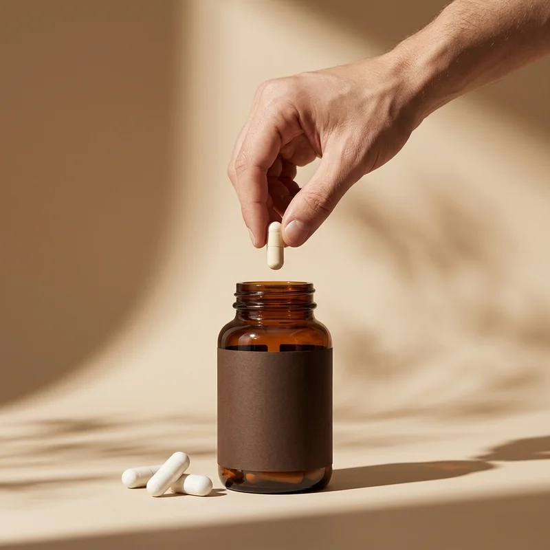 Health Supplement Pill Bottle