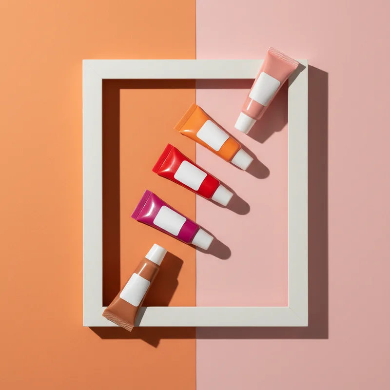 Vibrant Art Paint Tubes Display