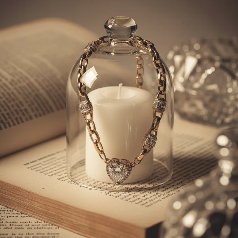 Elegant gold heart bracelet
