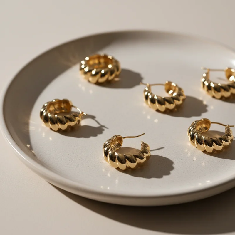 Elegant Gold Hoop Earrings