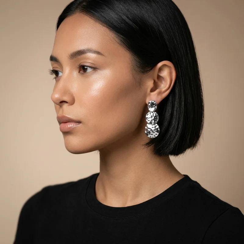 Bold sculptural earring