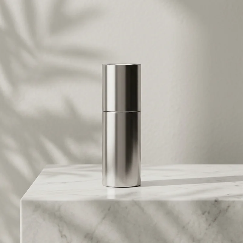 Modern metallic product on marble