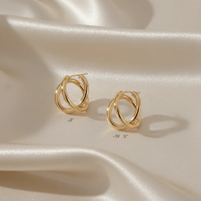 Chic gold hoop earrings
