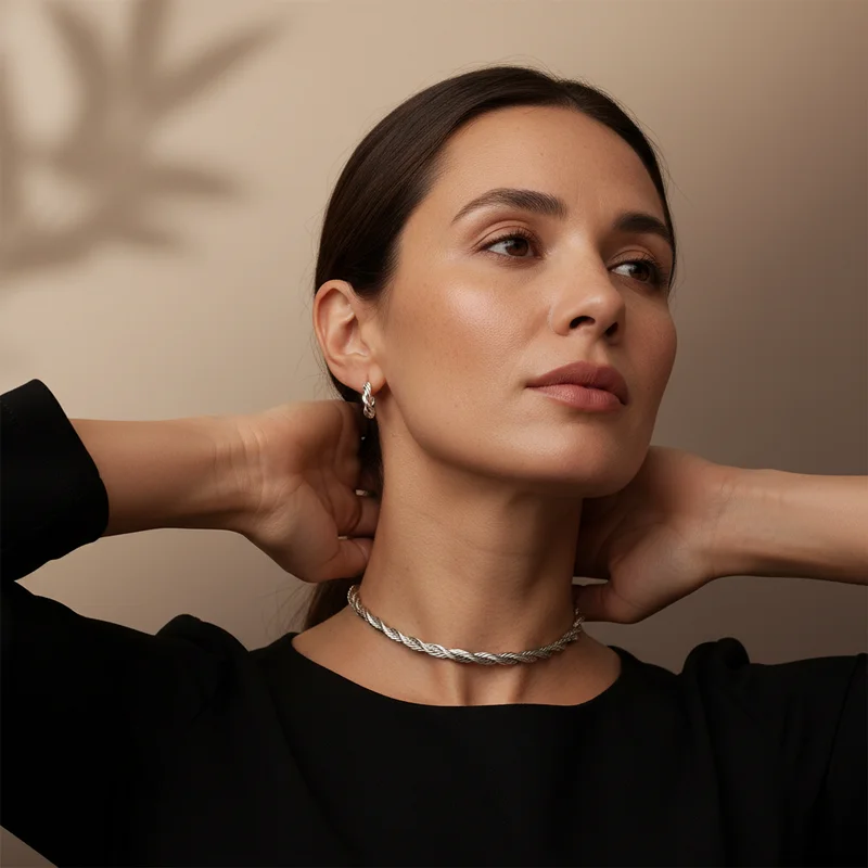 Bold Silver Chain Necklace