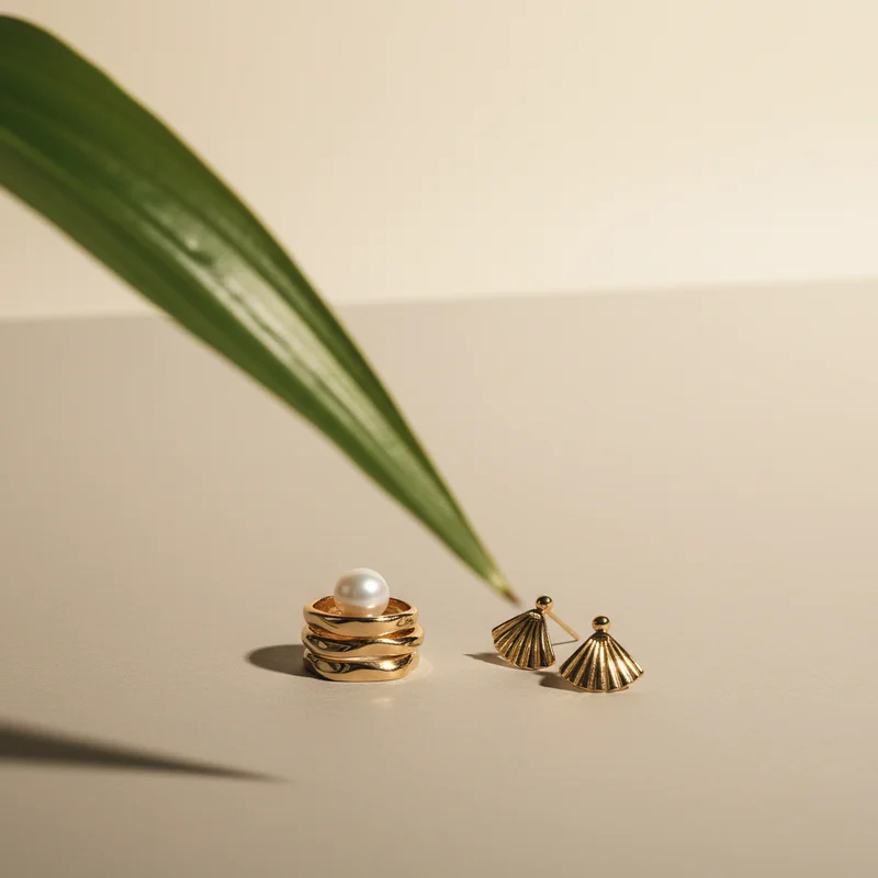 Delicate gold rings