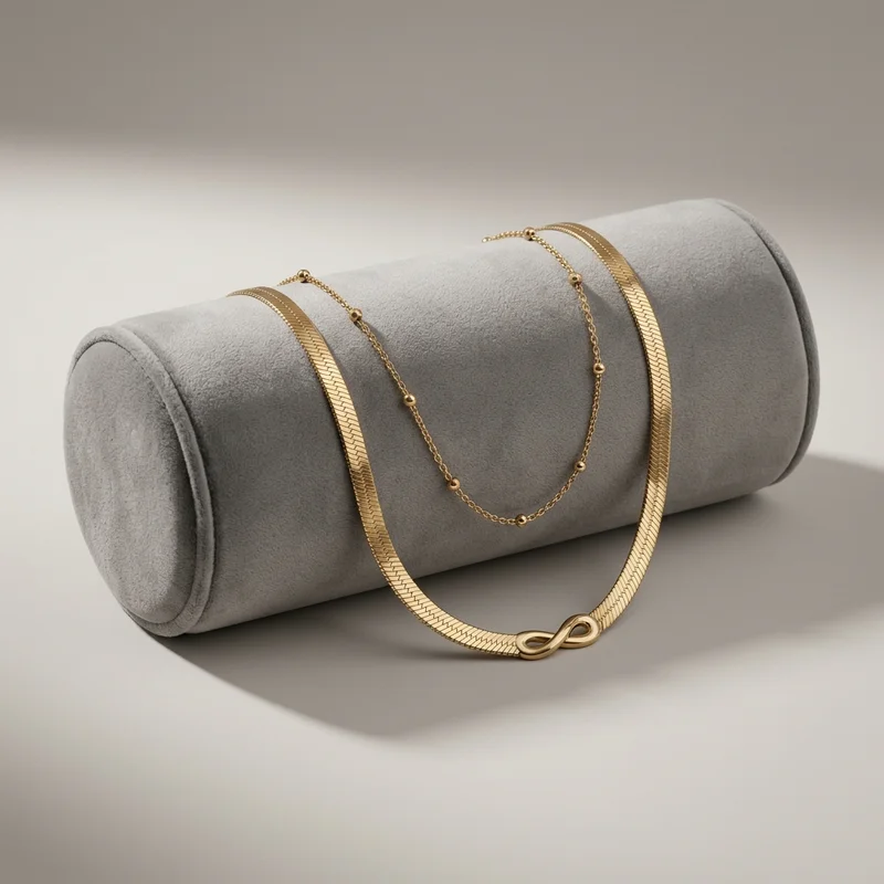 Layered Gold Snake Chains