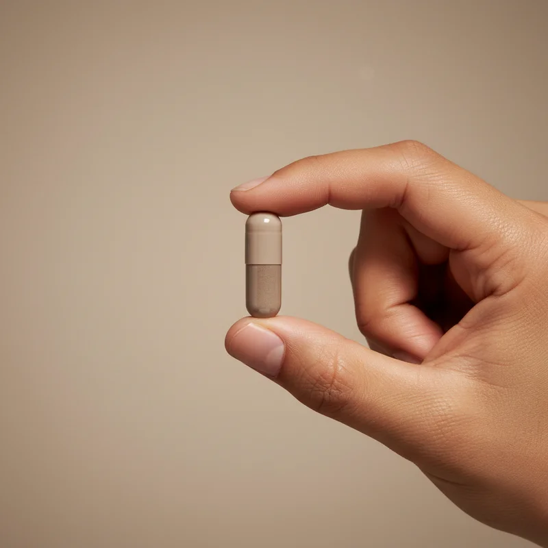 Hand holding sleek clear object
