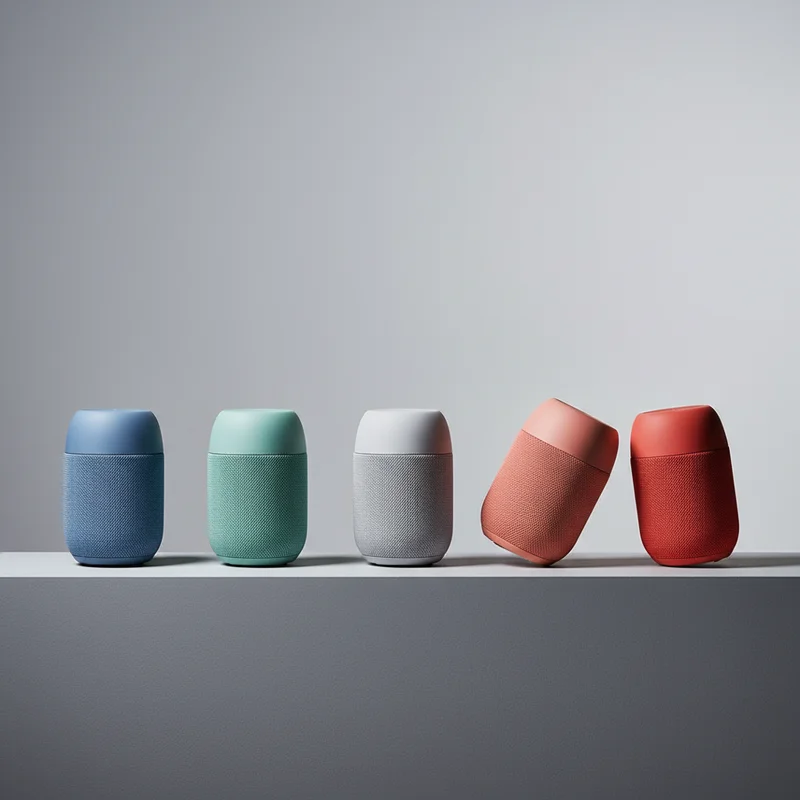 Colorful abstract matte objects