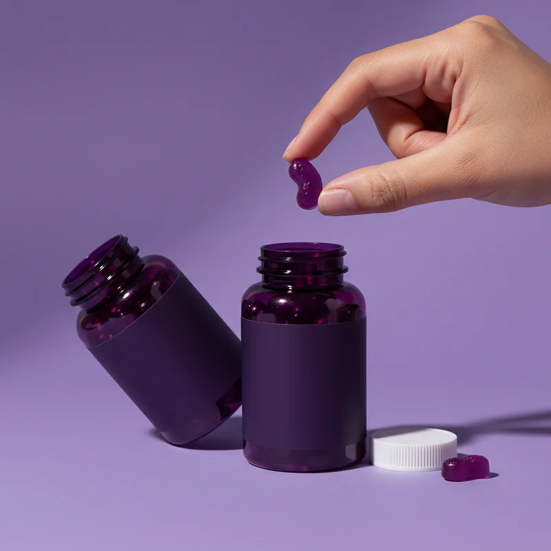 Goli Gummies on vibrant purple