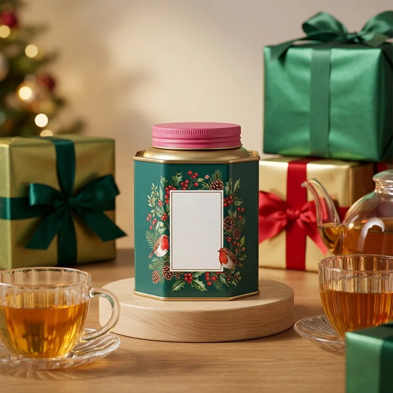 Cozy Christmas tea moment