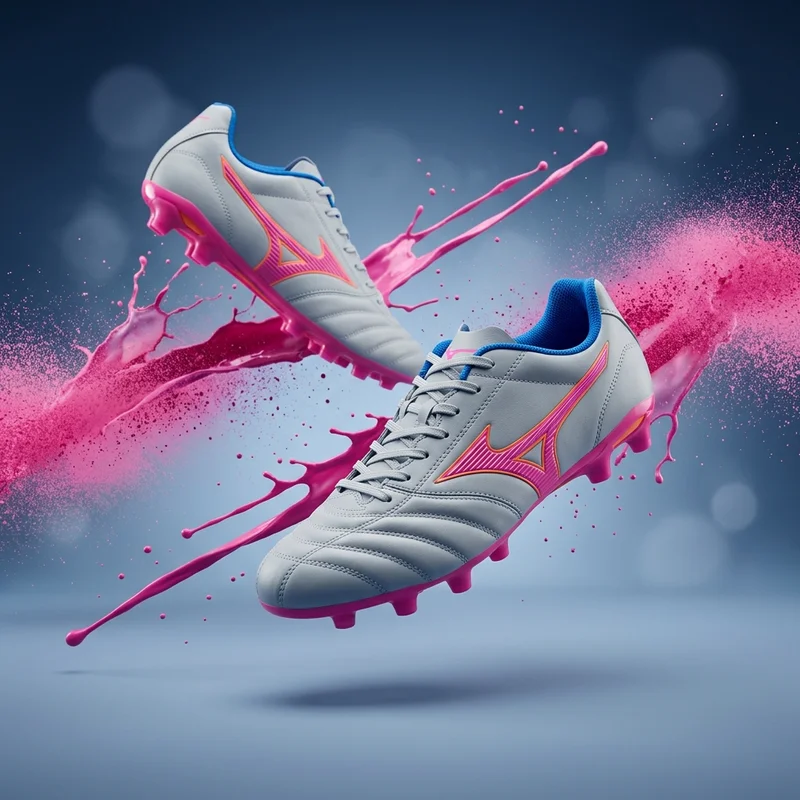 Dynamic floating soccer cleats