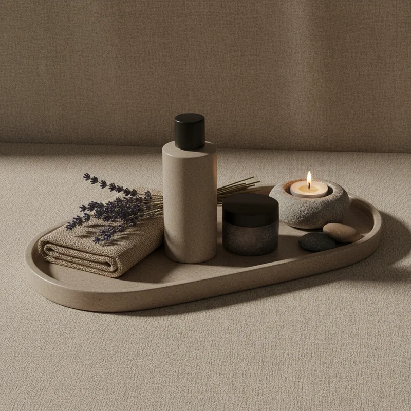Relaxing lavender spa set