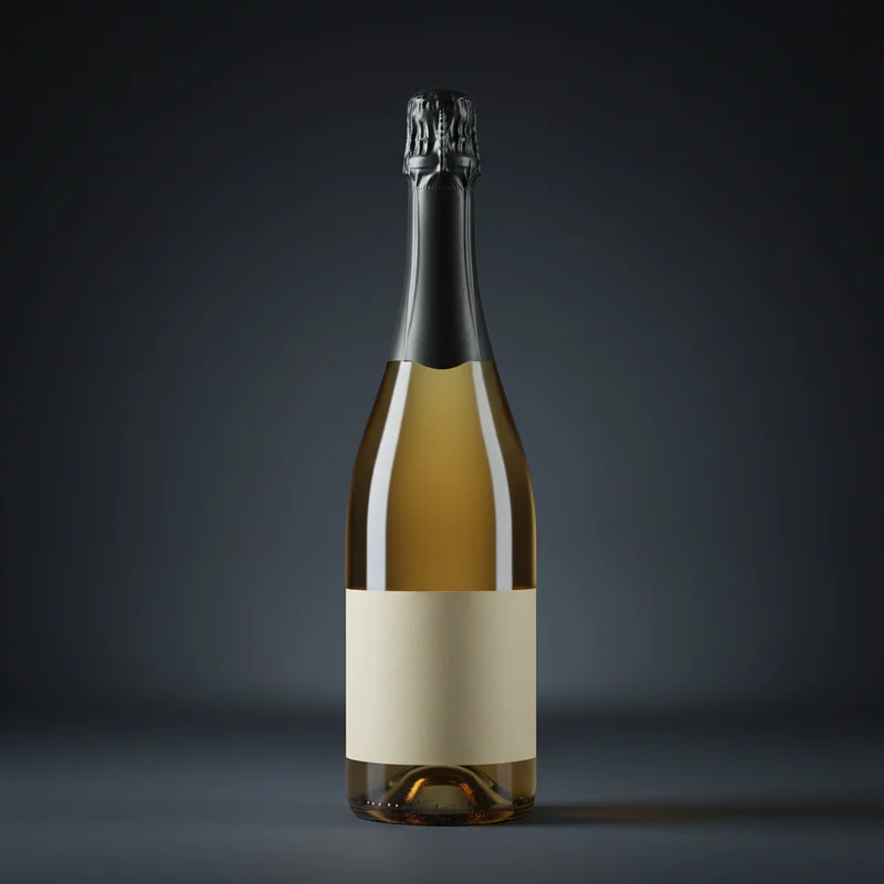 Elegant green bottle