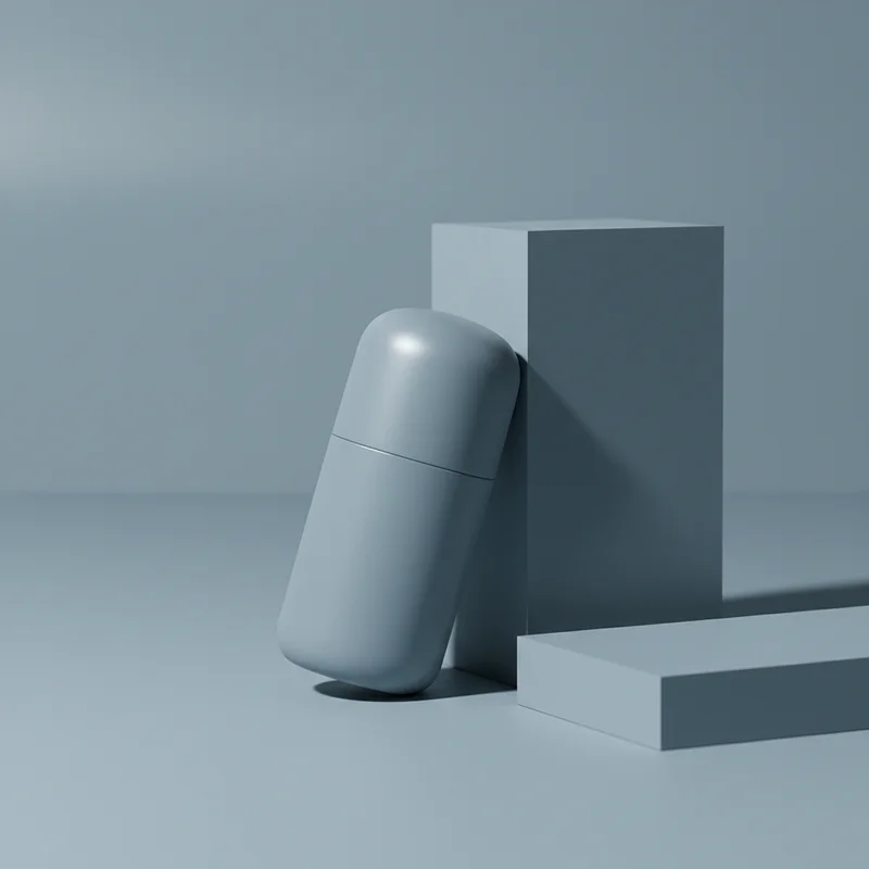 Minimalist blue earbud case