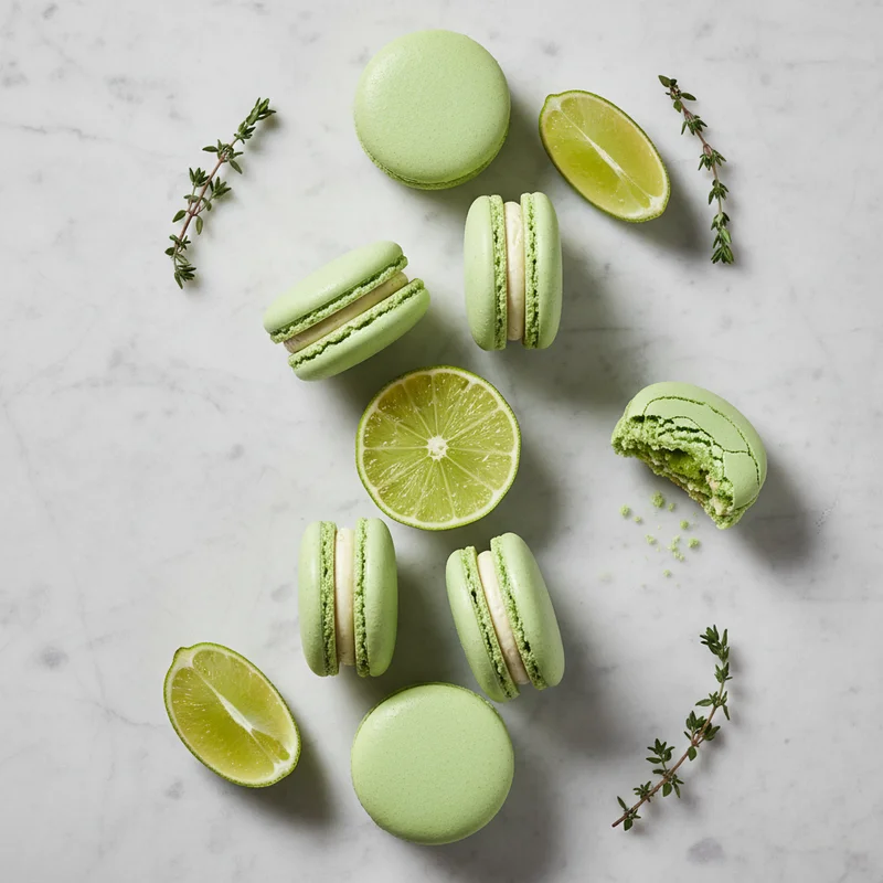 Fresh Lime Macarons
