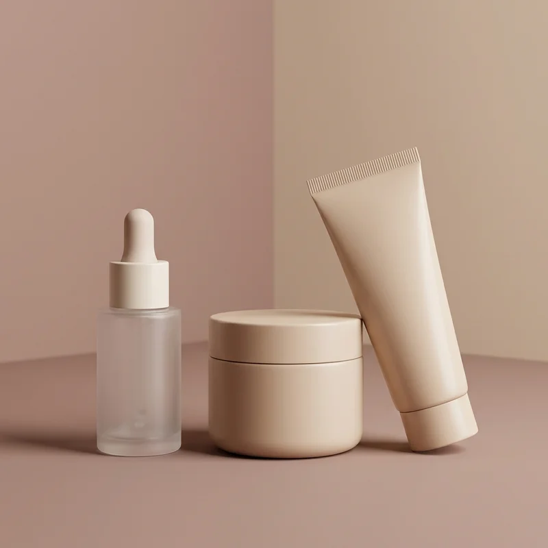 Minimalist skincare trio
