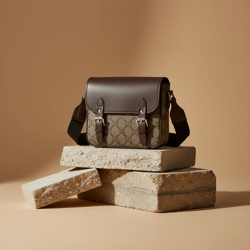 Elegant textured shoulder bag