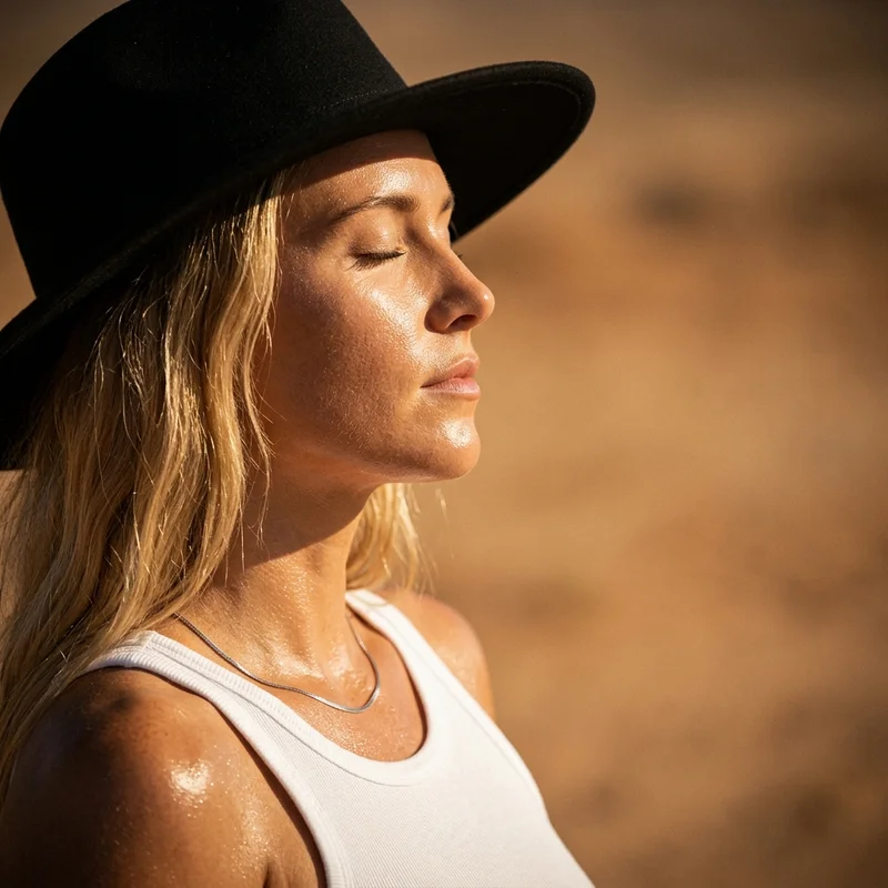 Golden glow beauty moment