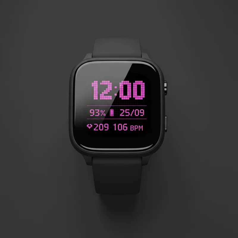 Sleek smartwatch display
