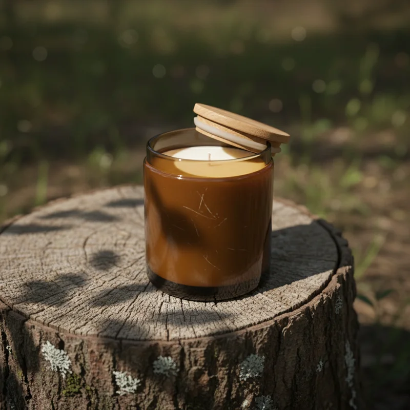 Earthy Skincare on Rustic Wood