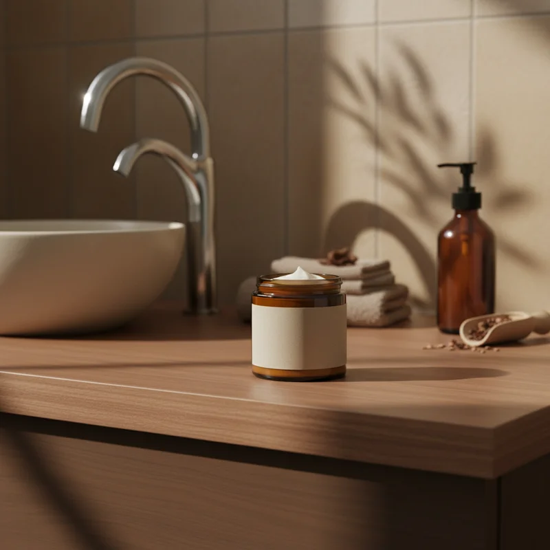 Cozy bathroom ambiance