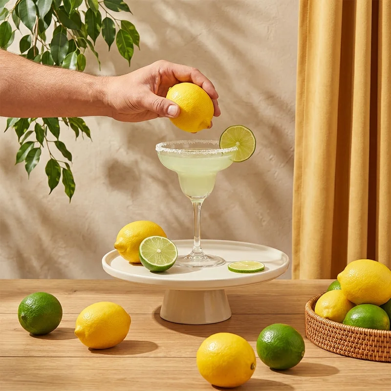 Fresh margarita with citrus
