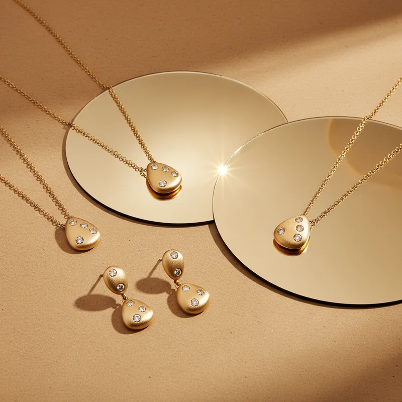 Exquisite gold jewelry collection