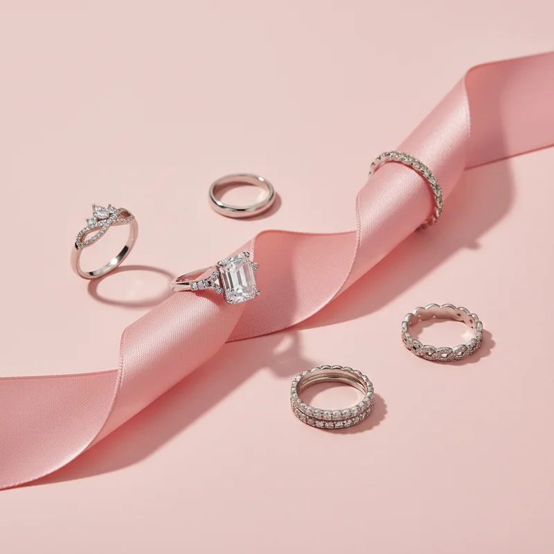 Stackable Silver Ring Set