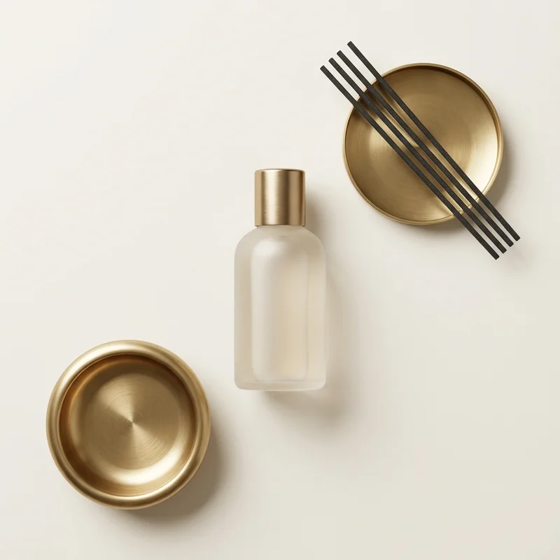 Luxury wellness flat lay