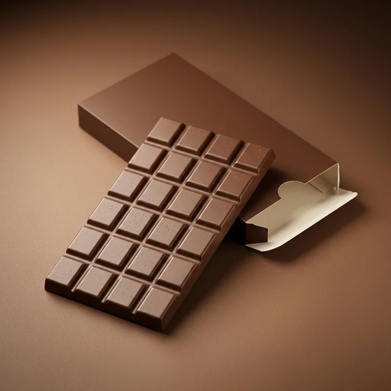 Artisan chocolate with packaging