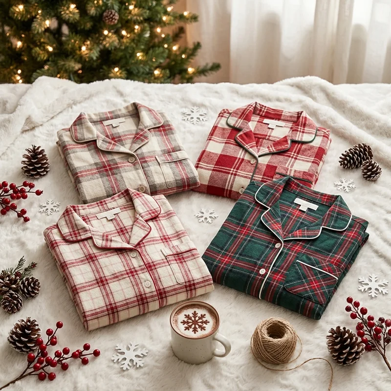 Cozy Christmas Plaid Pajamas