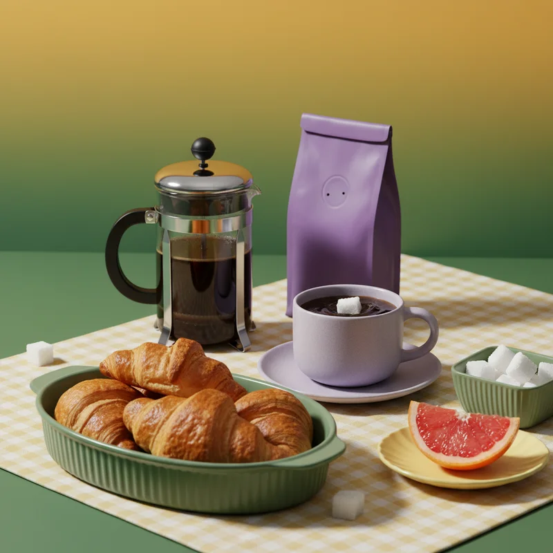 Cozy Morning Coffee & Pastries