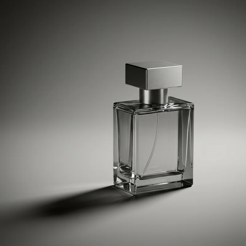Minimalist perfume with shadow
